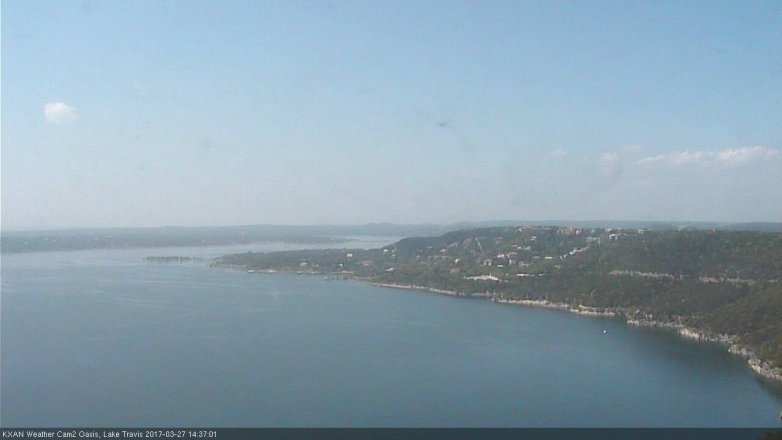 Lake Travis webcam, March 27, 2017 1:50 PM CT