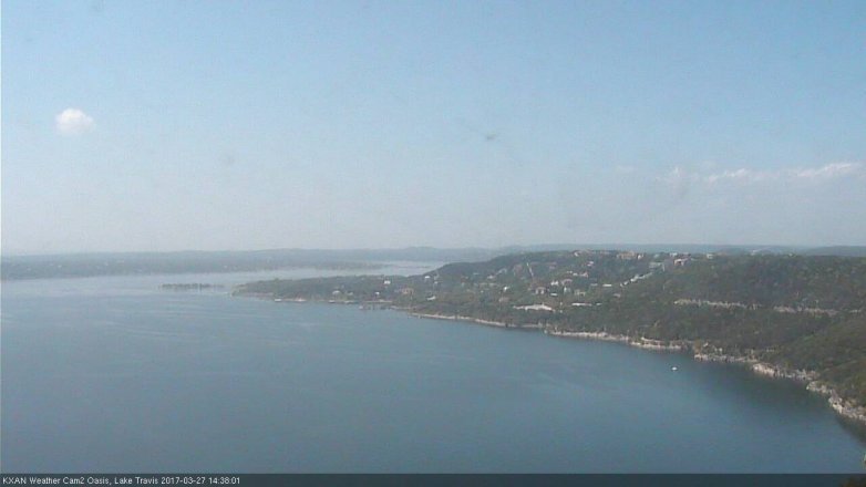 Lake Travis webcam, March 27, 2017 2:05 PM CT
