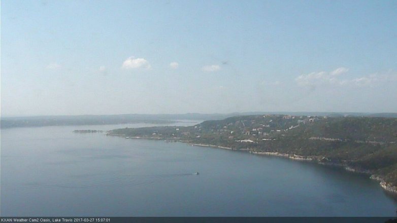 Lake Travis webcam, March 27, 2017 2:25 PM CT