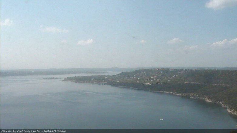 Lake Travis webcam, March 27, 2017 2:55 PM CT
