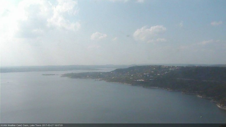 Lake Travis webcam, March 27, 2017 3:10 PM CT