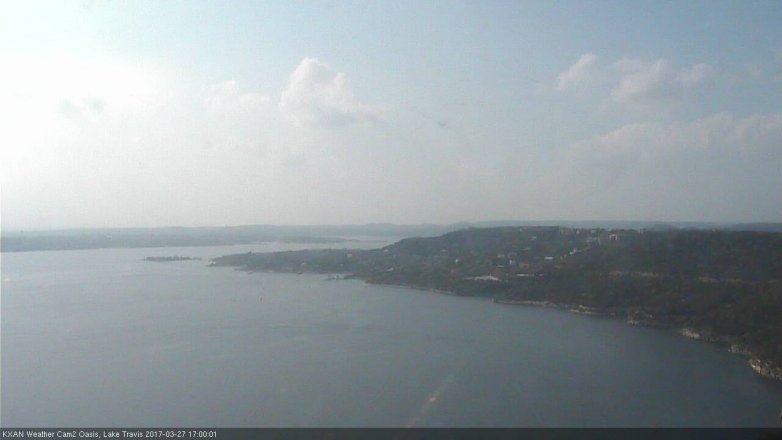 Lake Travis webcam, March 27, 2017 4:15 PM CT