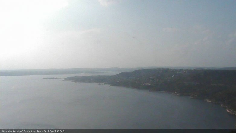 Lake Travis webcam, March 27, 2017 4:35 PM CT