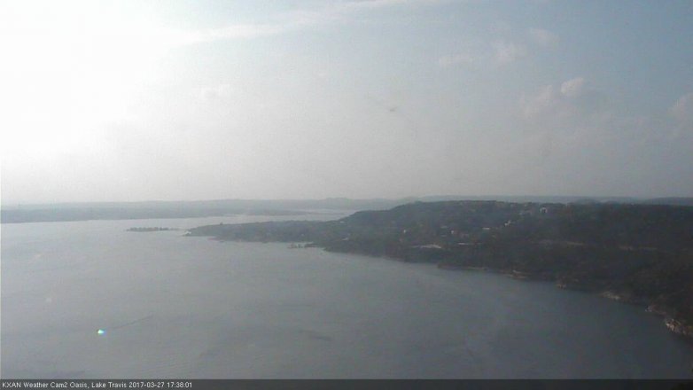 Lake Travis webcam, March 27, 2017 4:55 PM CT