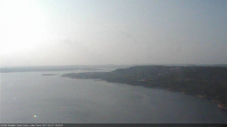 Lake Travis webcam, March 27, 2017 5:05 PM CT