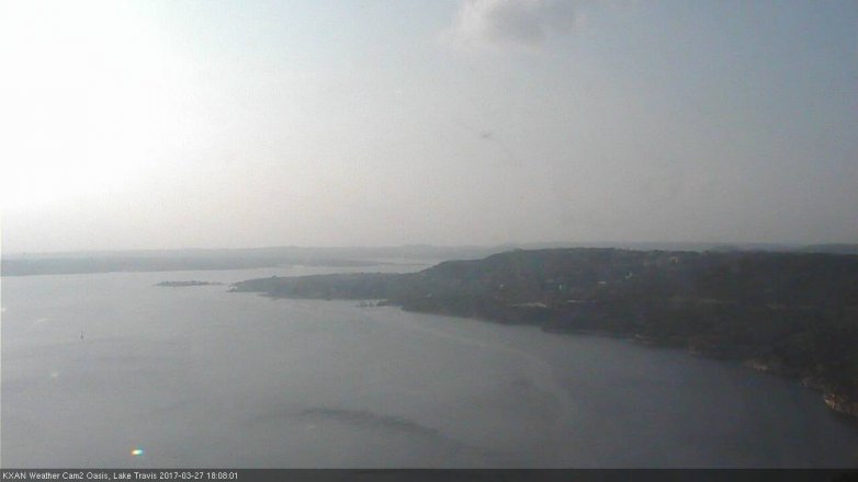 Lake Travis webcam, March 27, 2017 5:25 PM CT