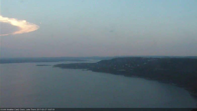 Lake Travis webcam, March 27, 2017 6:25 PM CT