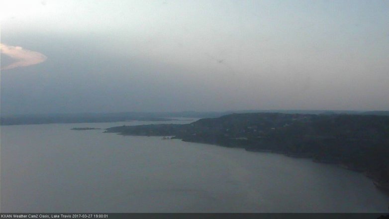 Lake Travis webcam, March 27, 2017 6:30 PM CT