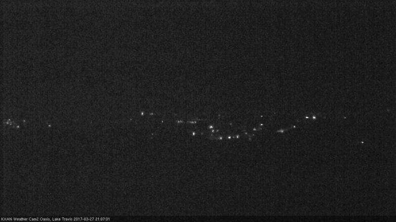 Lake Travis webcam, March 27, 2017 8:25 PM CT