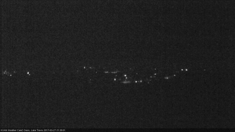Lake Travis webcam, March 27, 2017 9:00 PM CT