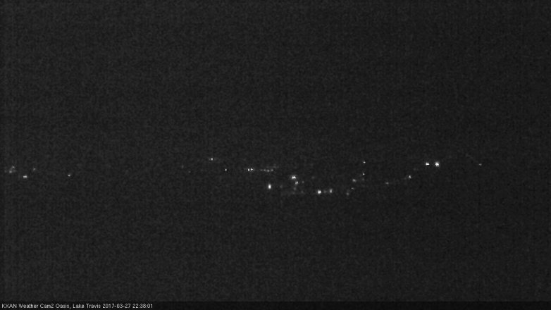 Lake Travis webcam, March 27, 2017 9:55 PM CT