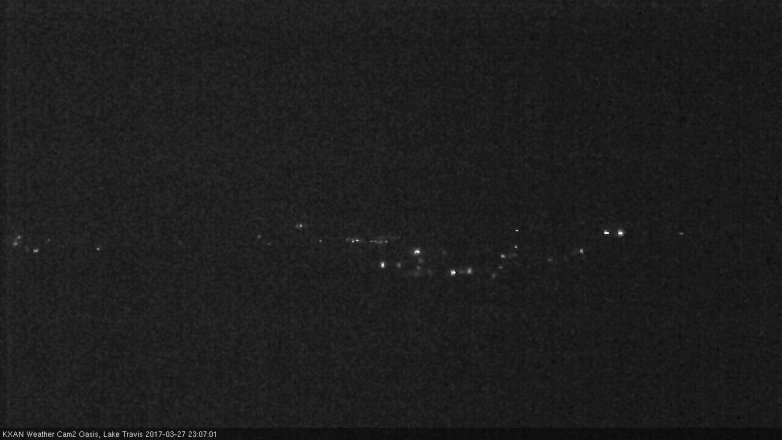 Lake Travis webcam, March 27, 2017 10:10 PM CT