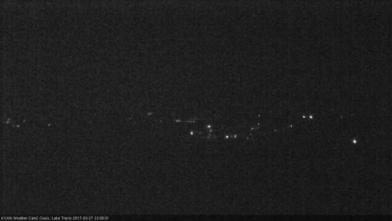 Lake Travis webcam, March 27, 2017 10:30 PM CT