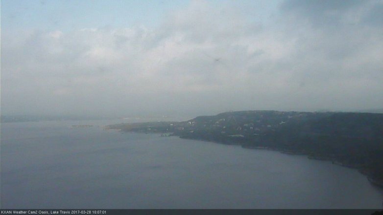 Lake Travis webcam, March 28, 2017 9:30 AM CT