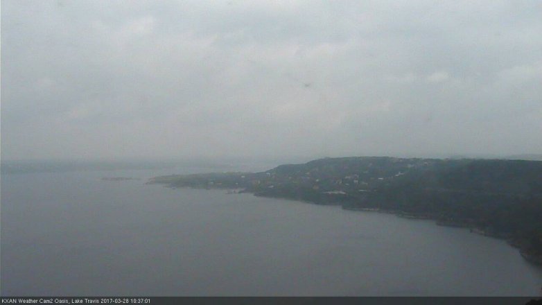 Lake Travis webcam, March 28, 2017 9:50 AM CT