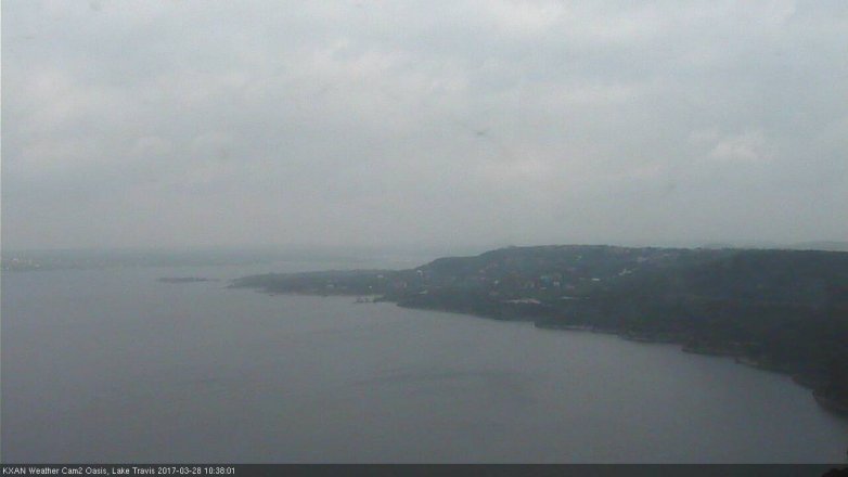 Lake Travis webcam, March 28, 2017 9:55 AM CT
