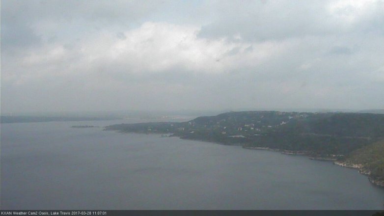 Lake Travis webcam, March 28, 2017 10:30 AM CT