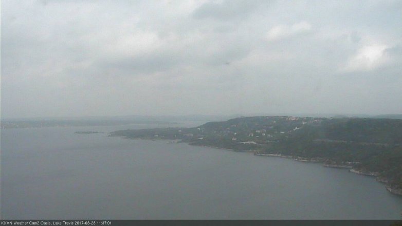 Lake Travis webcam, March 28, 2017 10:40 AM CT