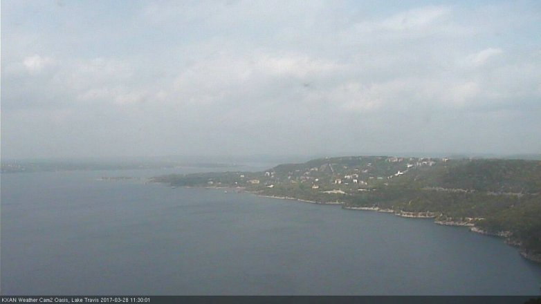 Lake Travis webcam, March 28, 2017 10:50 AM CT