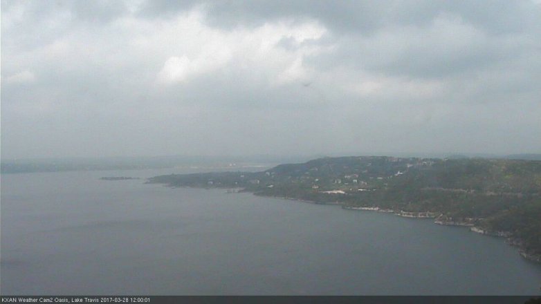 Lake Travis webcam, March 28, 2017 11:10 AM CT