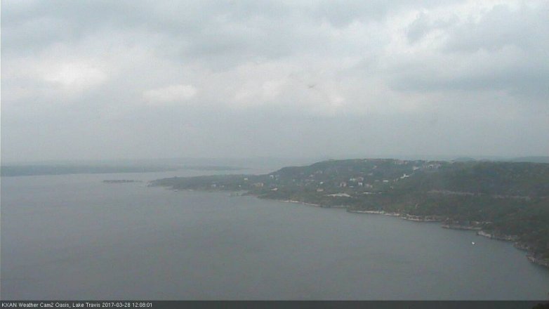 Lake Travis webcam, March 28, 2017 11:15 AM CT