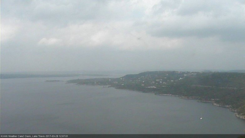 Lake Travis webcam, March 28, 2017 11:20 AM CT
