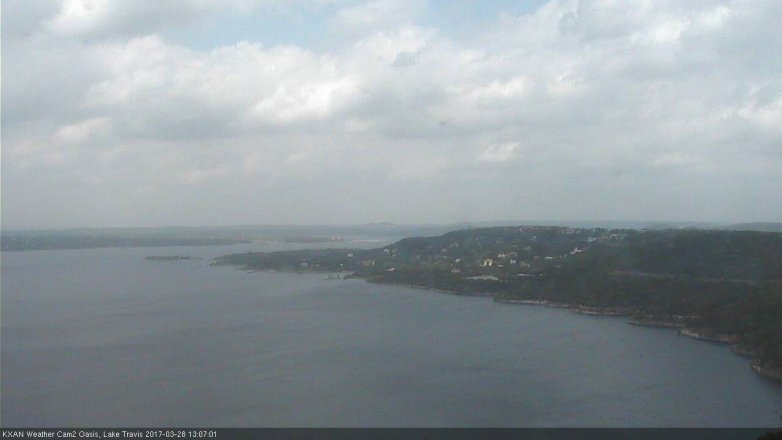 Lake Travis webcam, March 28, 2017 12:15 PM CT