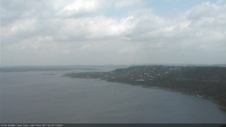 Lake Travis webcam, March 28, 2017 12:25 PM CT