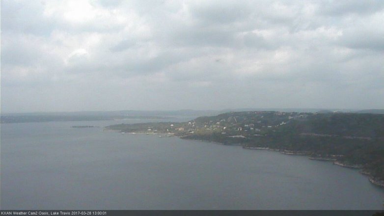Lake Travis webcam, March 28, 2017 12:30 PM CT
