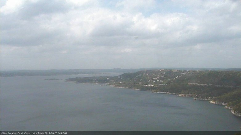 Lake Travis webcam, March 28, 2017 1:10 PM CT