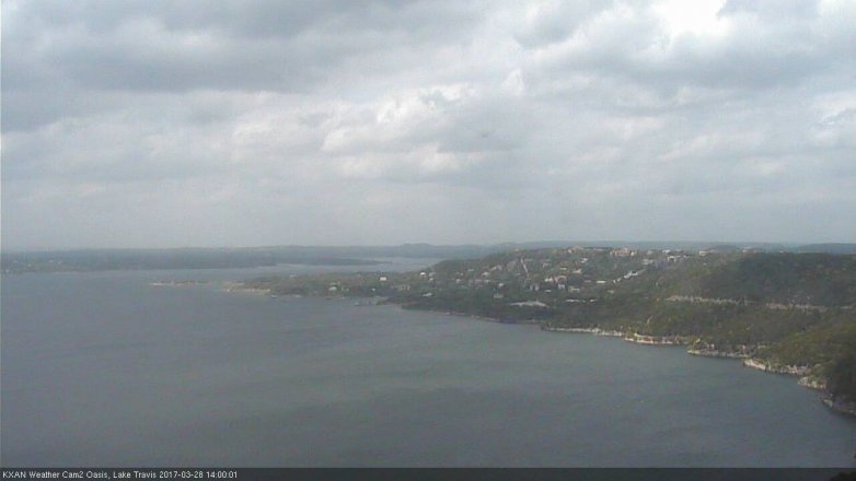 Lake Travis webcam, March 28, 2017 1:15 PM CT