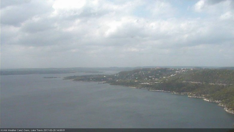 Lake Travis webcam, March 28, 2017 1:30 PM CT