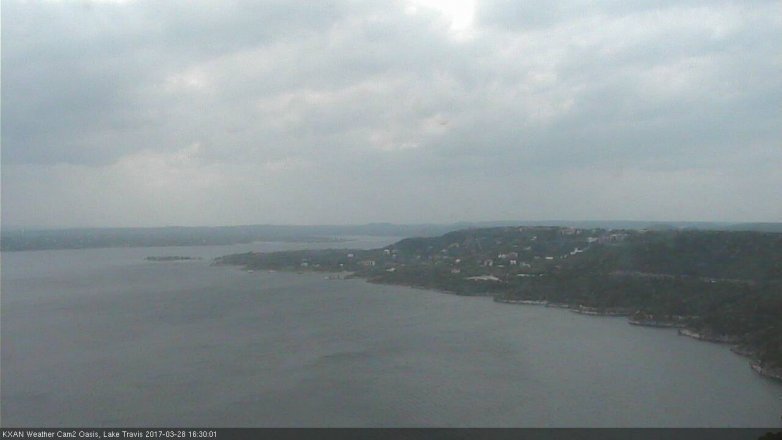 Lake Travis webcam, March 28, 2017 3:35 PM CT