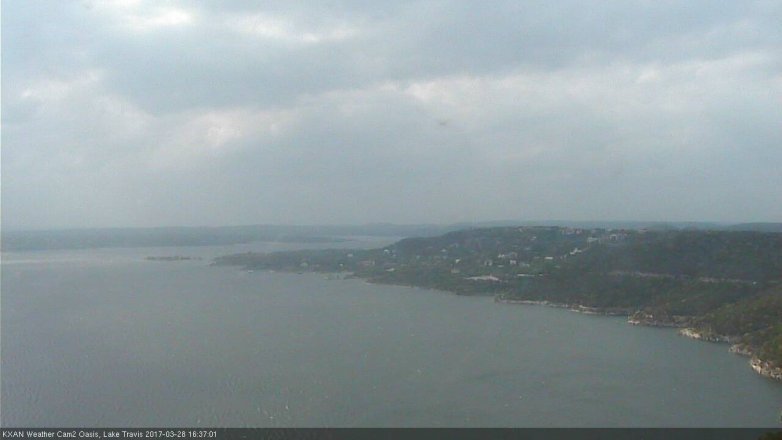 Lake Travis webcam, March 28, 2017 4:05 PM CT