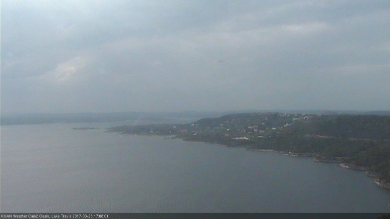 Lake Travis webcam, March 28, 2017 4:25 PM CT