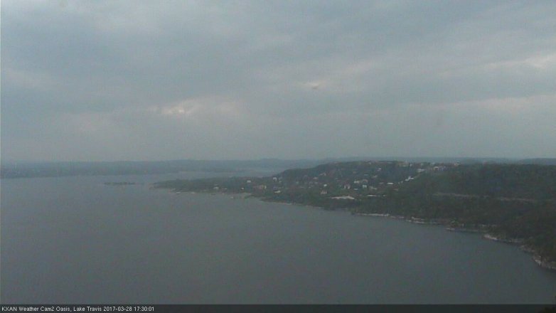 Lake Travis webcam, March 28, 2017 4:50 PM CT