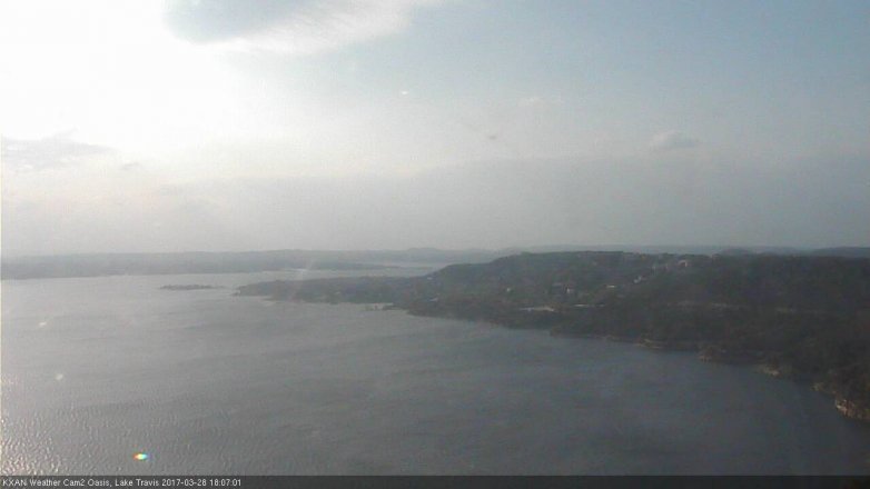 Lake Travis webcam, March 28, 2017 5:10 PM CT