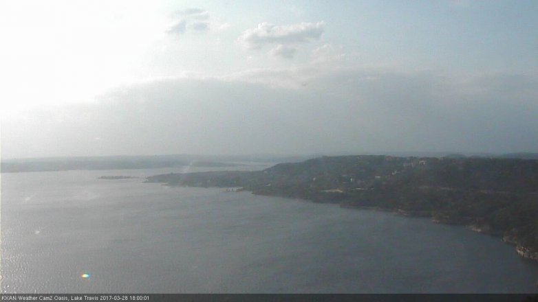 Lake Travis webcam, March 28, 2017 5:25 PM CT