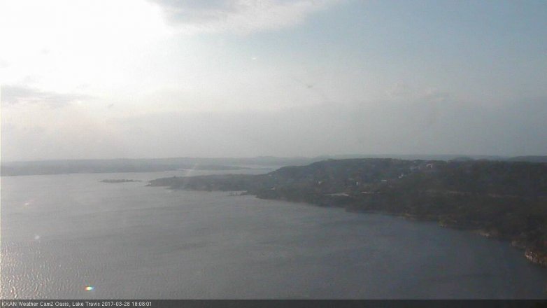 Lake Travis webcam, March 28, 2017 5:35 PM CT
