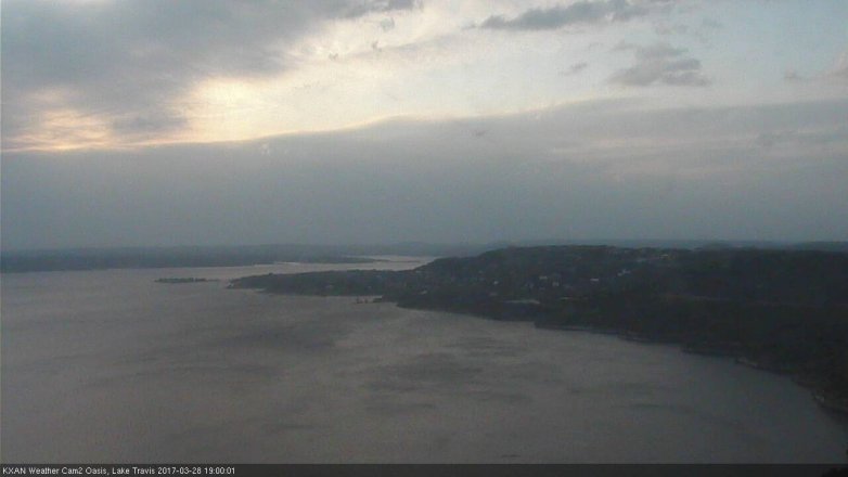Lake Travis webcam, March 28, 2017 6:10 PM CT