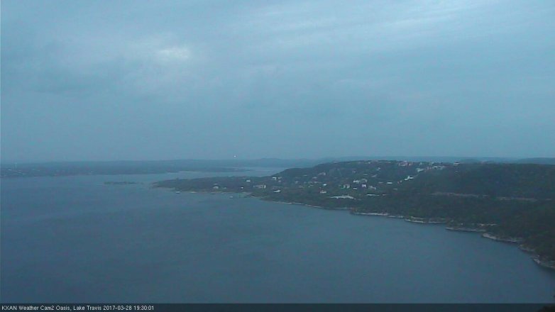 Lake Travis webcam, March 28, 2017 6:45 PM CT