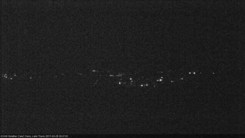 Lake Travis webcam, March 28, 2017 7:40 PM CT