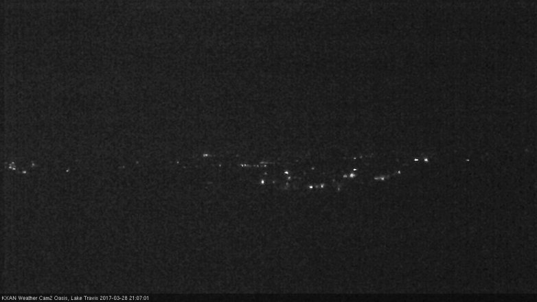 Lake Travis webcam, March 28, 2017 8:15 PM CT