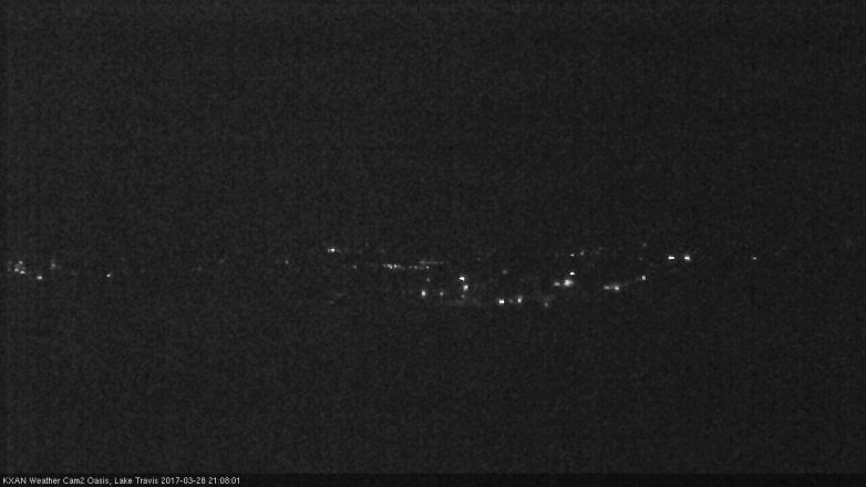 Lake Travis webcam, March 28, 2017 8:20 PM CT
