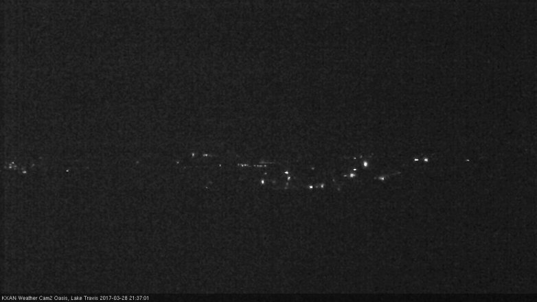 Lake Travis webcam, March 28, 2017 8:50 PM CT