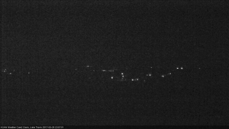 Lake Travis webcam, March 28, 2017 10:20 PM CT
