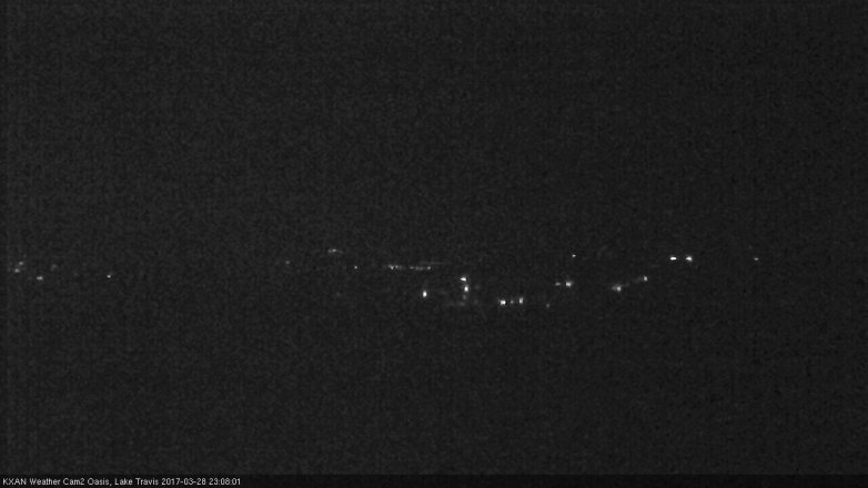 Lake Travis webcam, March 28, 2017 10:35 PM CT
