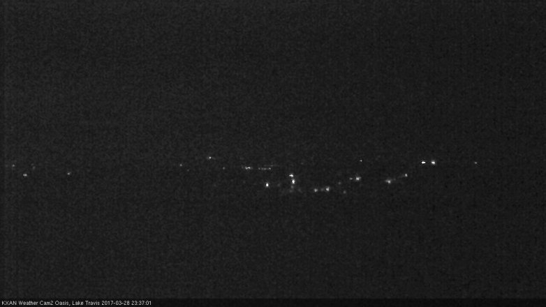 Lake Travis webcam, March 28, 2017 10:45 PM CT