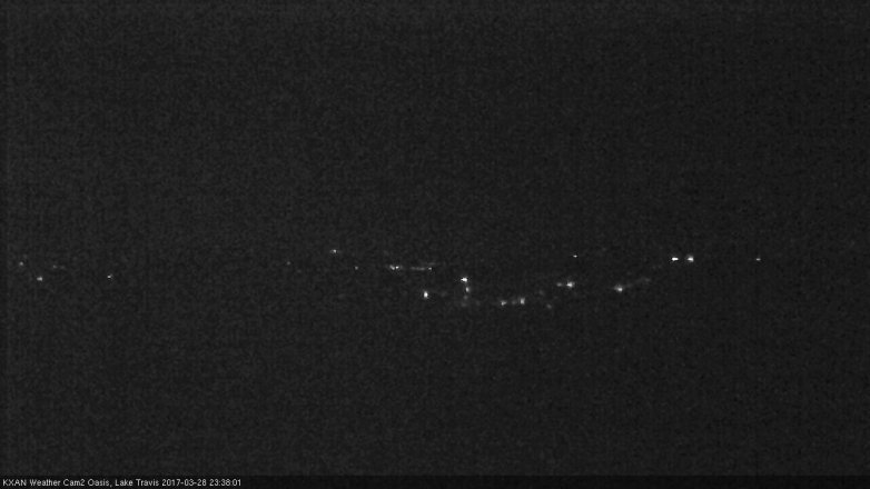 Lake Travis webcam, March 28, 2017 10:55 PM CT
