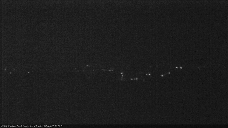 Lake Travis webcam, March 28, 2017 11:25 PM CT